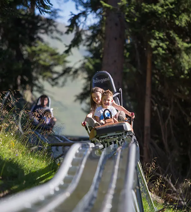 Achterbahn für Kinder - Sommerurlaub Apartment in Serfaus